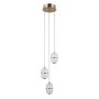 Italux Alani PND-34375-3-HBR lampa wisząca 3x15W/LED 1170lm 3000K IP20