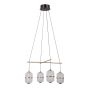 Italux Alani PND-34375-4-BK lampa wisząca 4x24W/LED 1931lm 3000K IP20