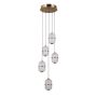 Italux Alani PND-34375-5-HBR lampa wisząca 5x28W/LED 2184lm 3000K IP20