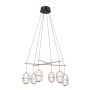 Italux Alani PND-34375-6-BK lampa wisząca 6x32W/LED 2496lm 3000K IP20