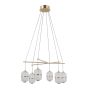 Italux Alani PND-34375-6-HBR lampa wisząca 6x32W/LED 2496lm 3000K IP20