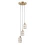 Italux Alma PND-40668-3-HBR lampa wisząca 3x40W/E27 IP20