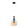 Italux Busco PND-30263-1A-BRO-AMB lampa wisząca 1x40W/E27 IP20