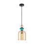 Italux Busco PND-30263-1B-BRO-AMB lampa wisząca 1x40W/E27 IP20
