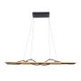 Italux Conato PND-23848-30W-BK-GD lampa wisząca 2x35W/LED 3000K IP20