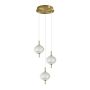 Italux Corado PND-81418-3-BK-GD lampa wisząca 1x12W/LED 1084lm 3000K IP20