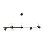 Italux Elice PND-58892-4-BK-BRO lampa sufitowa 4x35W/GU10 IP20