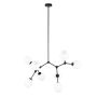 Italux Ferral PND-75075-8-BK-WG lampa sufitowa 8x40W/E27 IP20