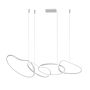 Italux Fonte PND-22412-S4-WH lampa wisząca 4x60W/LED 5300lm 3000K|4000K|6000K IP20