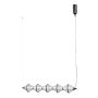 Italux Fuente PND-34395-5-BK lampa wisząca 5x25W/LED 1576lm 3000K IP20