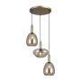Italux Gater PND-23541-3-GD-CH lampa wisząca 3x40W/E27 IP20