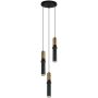Italux Isidora PND-14290-3-BRO-BK lampa wisząca 3x25W/GU10 IP20