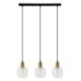 Italux Lamezia PND-67594-3-BRO+CL lampa wisząca 3x40W/E27 IP20