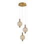 Italux Lenti PND-83631-3-AB-AMB lampa wisząca 1x18W/LED 1340lm 3000K IP20