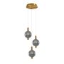 Italux Lenti PND-83631-3-BRO-SG lampa wisząca 1x18W/LED 720lm 3000K IP20