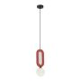 Italux Masso PND-59839-1-RED lampa wisząca 1x25W/G9 IP20