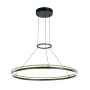 Italux Merlot PND-54638R-28W-3K-BK-GD lampa wisząca 1x28W/LED 3000K IP20