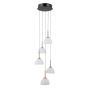 Italux Montiela PND-34374-5-BK lampa wisząca 5x25W/LED 1286lm 3000K IP20