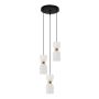 Italux Monza PND-57602-3-BK+BRO lampa wisząca 3x40W/E27 IP20