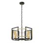 Italux Primero PND-44003-4-BK-GD lampa wisząca 4x60W/E27 IP20 