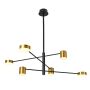 Italux Remdal PND-16374-6-BK-GD-4K lampa wisząca 36W/LED 4000K IP20