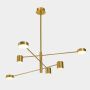 Italux Remdal PND-16374-6-COP-GD-4K lampa wisząca 36W/LED 4000K IP20