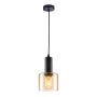 Italux Santia PND-65342-1-BK+AMB lampa wisząca 1x40W/E27 IP20