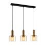 Italux Santia PND-65342-3-BRO+AMB lampa wisząca 3x40W/E27 IP20