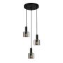 Italux Santia PND-65342-3A-BK+SG lampa wisząca 3x40W/E27 IP20