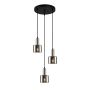 Italux Santia PND-65342-3A-SC+SG lampa wisząca 3x40W/E27 IP20