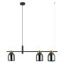 Italux Servio PND-66892-3-BK-SG lampa wisząca 3x40W/E14 IP20 