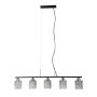 Italux Simona PND-40814-5-BK-HBR lampa wisząca 5x40W/E14 IP20