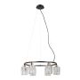Italux Simona PND-40814-6-BK-HBR lampa wisząca 6x40W/E14 IP20