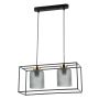 Italux Sinella PND-23231-2-BK+SG lampa wisząca 2x40W/E27 IP20
