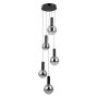Italux Strela PND-34378-5S-BK lampa wisząca 5x25W/LED 1450lm 3000K IP20