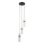 Italux Taraso PND-40760-3-BK-HBR lampa wisząca 3x40W/E14 IP20
