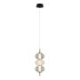 Italux Testa PND-84938-3-BK lampa wisząca 1x12W/LED 790lm 3000K IP20
