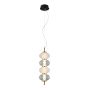 Italux Testa PND-84938-4V-BK lampa wisząca 4x16W/LED 1000lm 3000K IP20