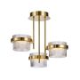 Italux Tiara PND-77362-3-24W-GD lampa sufitowa 3x24W/LED 3000K IP20