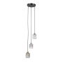 Italux Torno PND-40813-3R-BK-HBR lampa wisząca 3x40W/E14 IP20