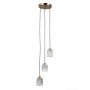 Italux Torno PND-40813-3R-HBR lampa wisząca 3x40W/E14 IP20