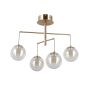 Italux Velada PND-34381-4-HBR lampa sufitowa 4x20W/LED 1810lm 3000K IP20