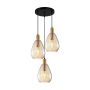Italux Zulo PND-27812-3A-BRO-AMB lampa wisząca 3x40W/E27 IP20