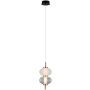 Italux Testa PND-84938-2-BK lampa wisząca 1x8W/LED 500lm 3000K IP20