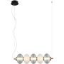 Italux Testa PND-84938-4-BK lampa wisząca 1x19W/LED 1200lm 3000K IP20