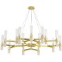 Step into Design CANDELA DN1505-15 gold żyrandol 30x20W/G9   IP20