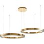 Step into Design CIRCLE 2in1 DN924-80+80 gold lampa wisząca 2x80W/LED 6400lm 3000K IP20