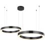 Step into Design CIRCLE 2in1 ST-8848-40+60 black lampa wisząca 2x53W/LED 5035lm 3000K IP20
