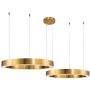 Step into Design CIRCLE 2in1 ST-8848-60+80 brass lampa wisząca 2x72W/LED 6840lm 3000K IP20