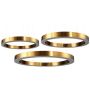 Step into Design CIRCLE 3in1 ST-8848-40+60+80 brass lampa wisząca 3x93W/LED 8835lm 3000K IP20